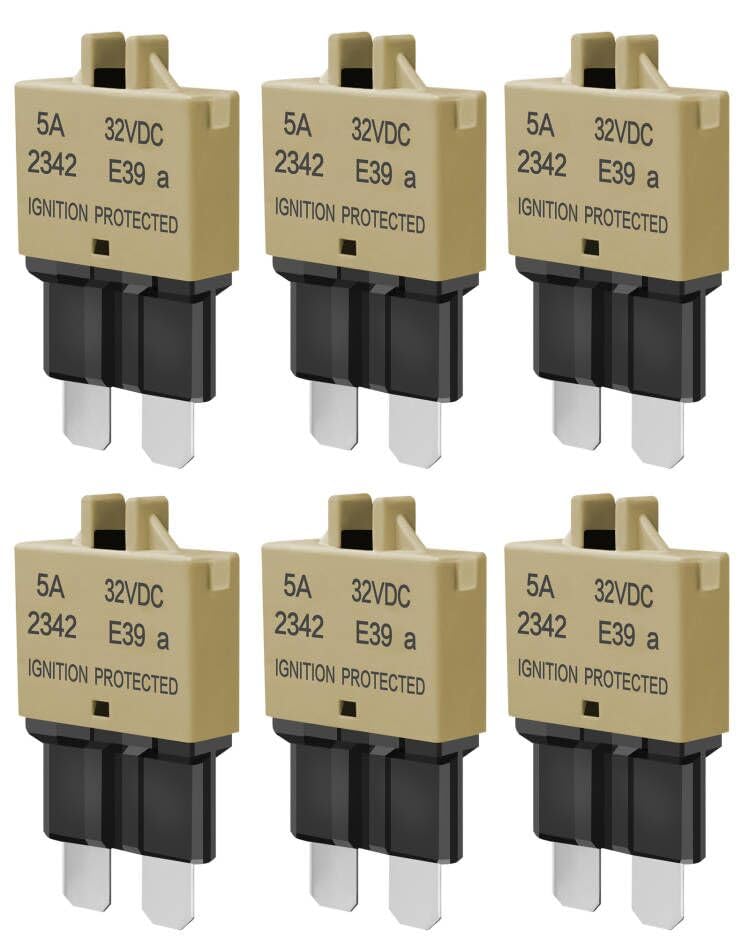 Standard Blade Car Fuse 5A Resettable Automotive Fuse Atc Ato Manual Reset Fuses Manual-Reset Blade Circuit Breaker For Boat Tru