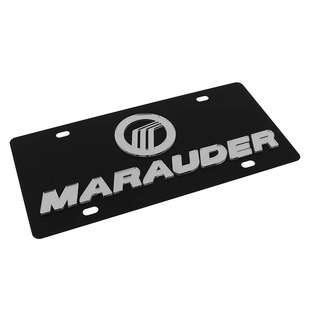 Eurosport Daytona- Compatible With -, Mercury Marauder - Carbon Steel License Plate