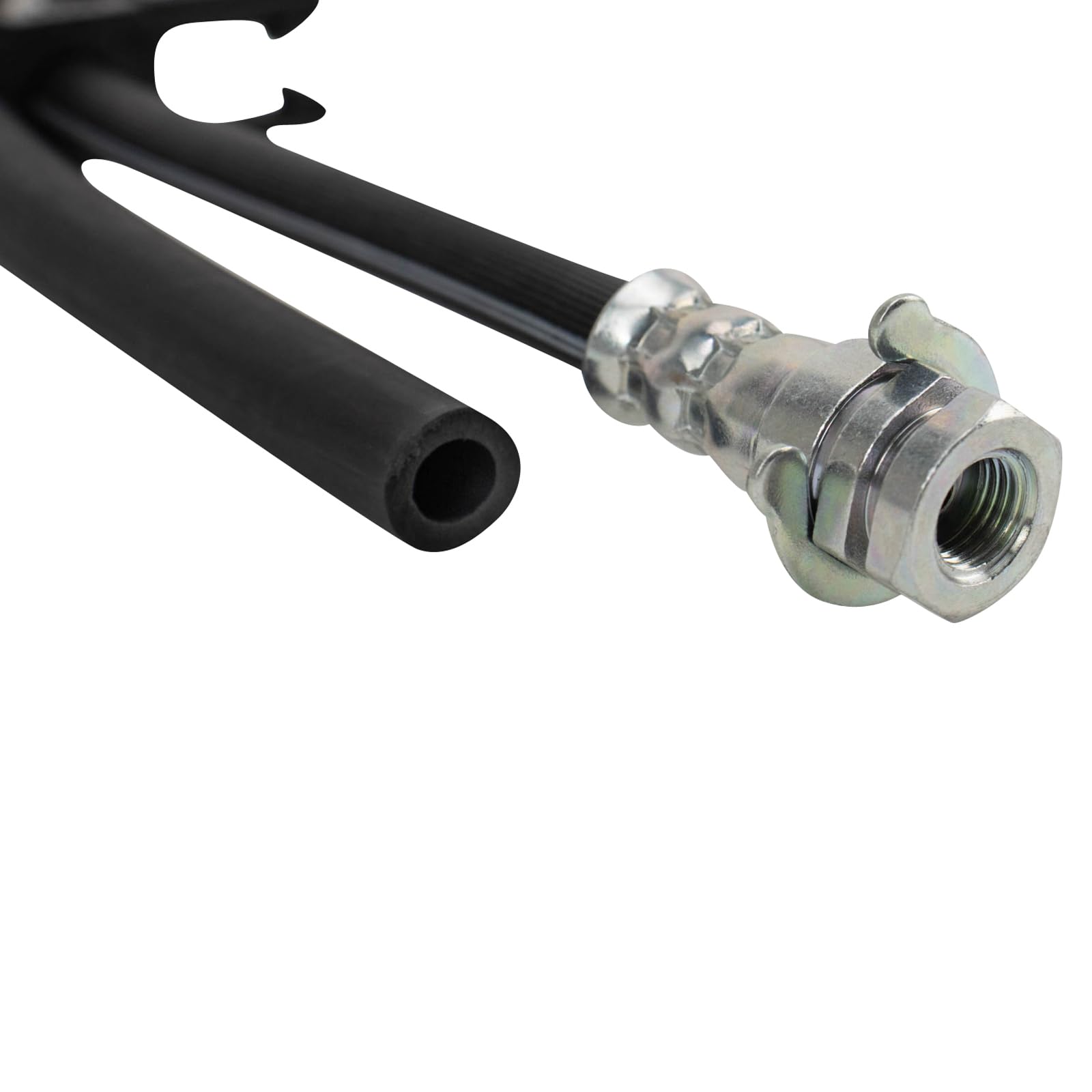 Trq Rear Brake Hose Set Compatible With 2007 Ford E-150 2003-2007 E-250 2000-2002 E-250 Econoline 2003-2005 E-350 Club Wagon E-3