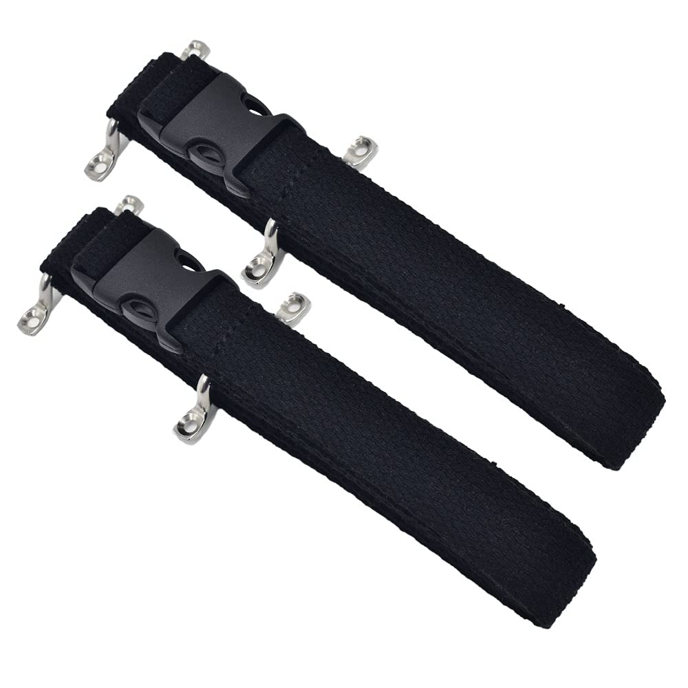 scottchen PRO RV TV Straps 74 Anti-Tip RV Furniture Safety Tie Down Solid Straps for Camper Trailer Traveling - 2pcs Black