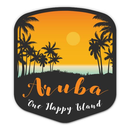 Squiddy Aruba - Vinyl Sticker for Car, Laptop, Notebook (5 Tall)