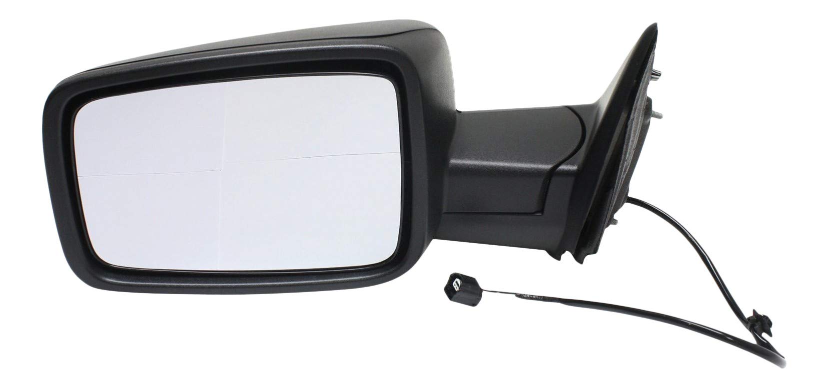 Kool Vue Mirror Compatible with 2013-2018 Ram 1500, 2013-2022 Ram 2500, 2013-2022 Ram 3500, 2019-2022 Ram 1500 Classic Driver Left Side, Manual Adjust, Manual Folding, Textured