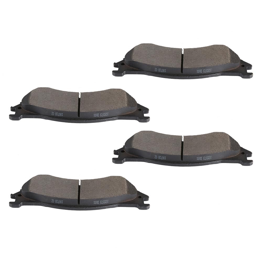Automuto 4Pcs Rear Semi-Metallic Disc Brake Pads Set D1077 For Dodge Ram 1500 2006-2008,For Dodge Ram 2500 2001-2008,For Dodge R