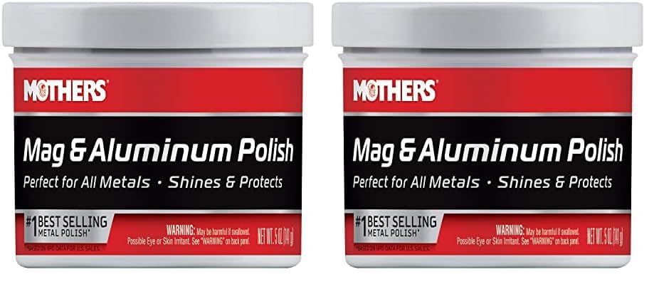 Mothers 05100 Mag & Aluminum Polish, 5 Oz. (Pack Of 2)