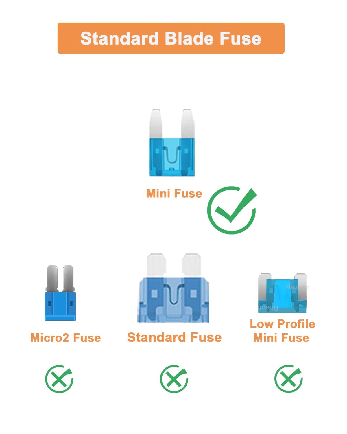 250Pcs Mini Blade Fuse Assortment - Car Automotive Truck Auto Atm Fuse Kit (2A 3A 5A 7.5A 10A 15A 20A 25A 30A 35A)