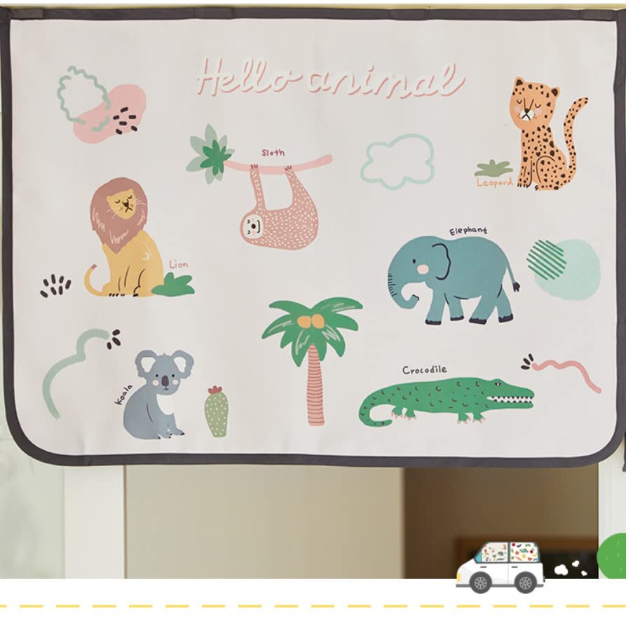 Bebedeco Magnet Car Sun Shade Curtain For Side Window For Baby Kids Children - Sunshade Protector Sun Blocker Blind (Animal Frie