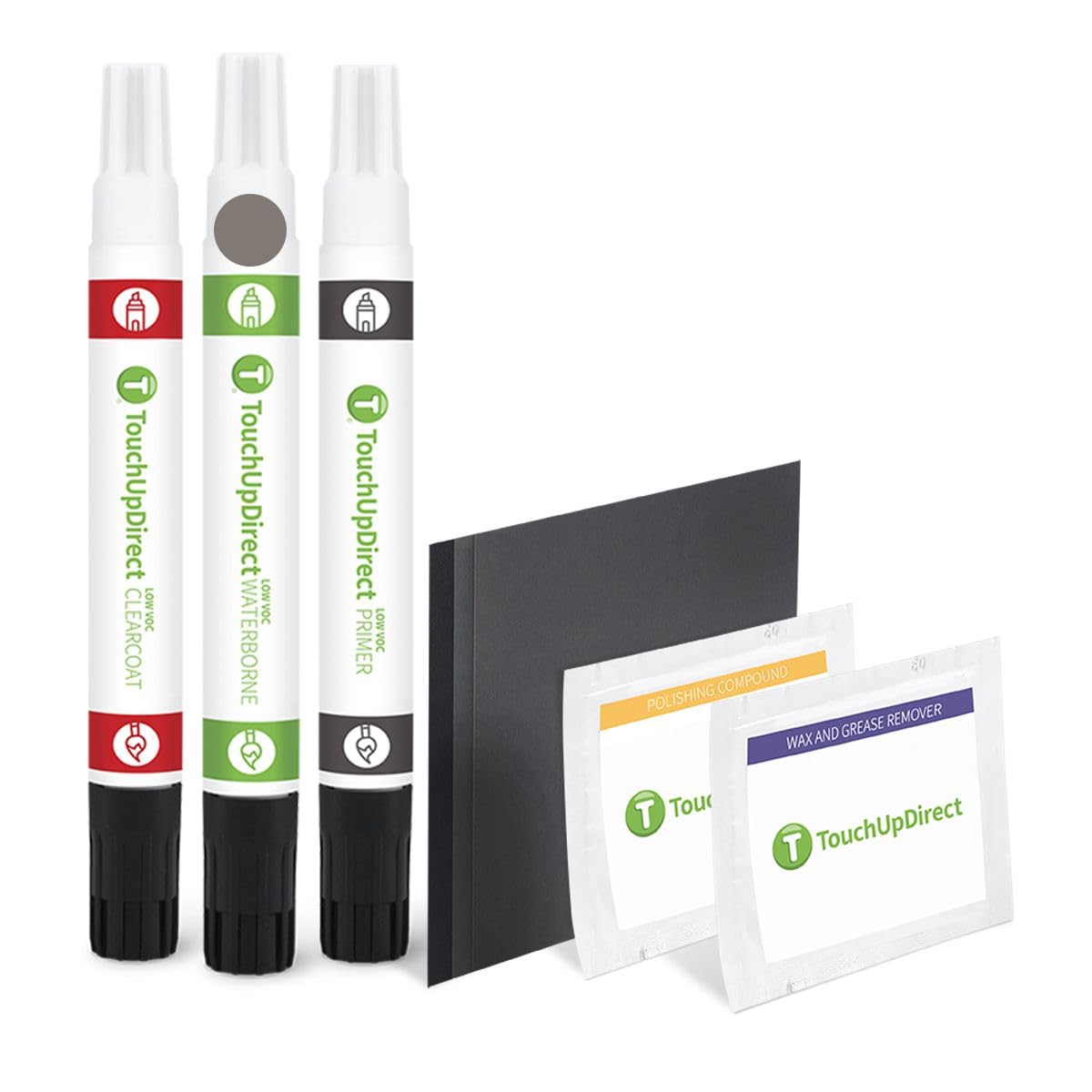 Touchupdirect C5E Alvite Gray Metallic Compatible With Bmw Exact Match Touch Up Paint Combo - Platinum Kit