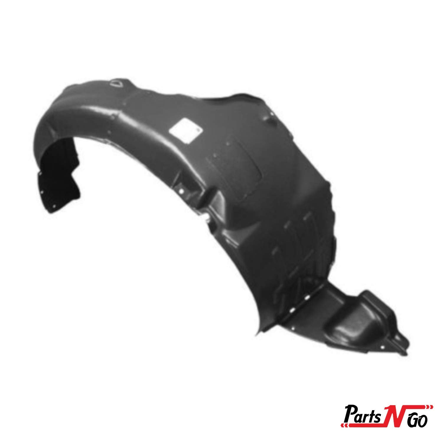 Parts N Go Fender Liner for 2011-2013 Sonata - Passenger Side Splash Shield, Black, Plastic, Aftermarket Model HY1249124
