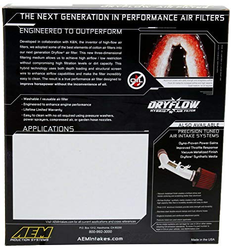 Aem 28-20304 Dryflow Air Filter