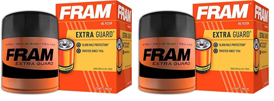 Fram Extra Guard Ph3600, 10K Mile Change Interval Spin-On Oil Filter (Pack Of 2)