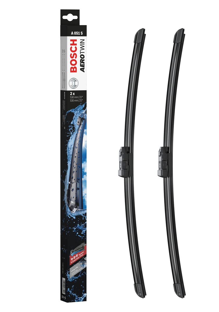 Bosch 3397009051 Aerotwin Oe Replacement Wiper Blades Driver & Passenger Side - Set Of 2 (21'' & 21'') Top Lock 19Mm