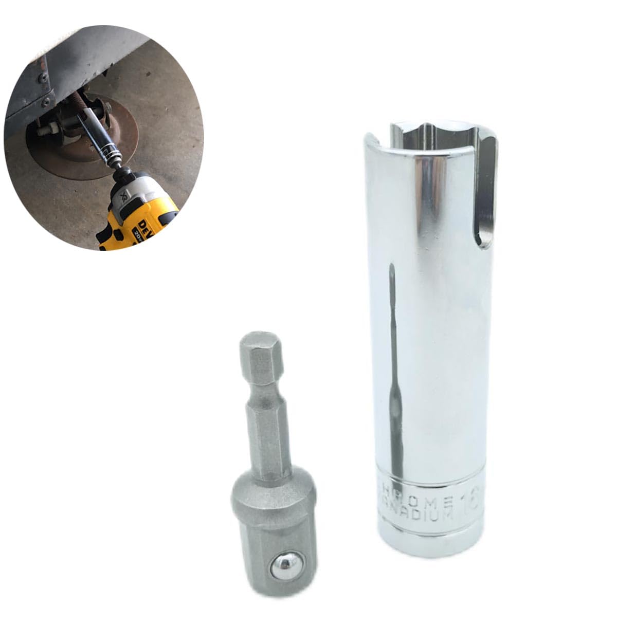 Generic Fits Coleman Fleetwood POP UP Camper Crank Handle Replacement 3/8 Socket, Chrome, RCKIM00146