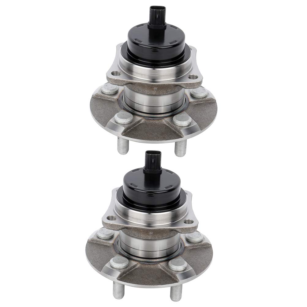 ECCPP Replacement For Wheel Bearing Hub 512217 X2 Hub Bearing Assembly Hub Assemblies Rear Axle 5 Lugs W/ABS Sensor For Toyota M