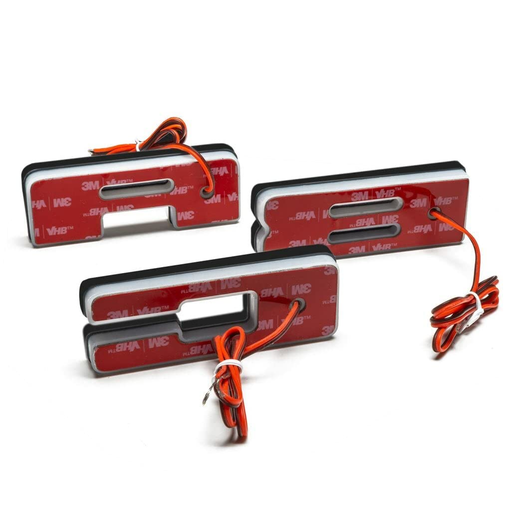 Oracle Lighting 3140-A-001 Single Universal Illuminated Amber Led Letter O With Matte White Finish Letter Badge - Sleek Design - Customized High-End Appearance