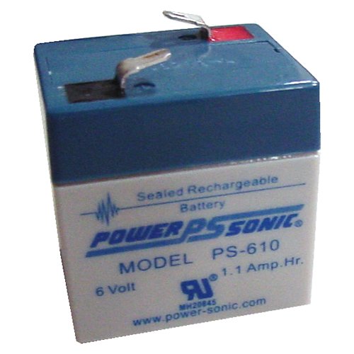 Power-Sonic 6V/1Ah Sealed Lead Acid Battery W/ F1 Terminal