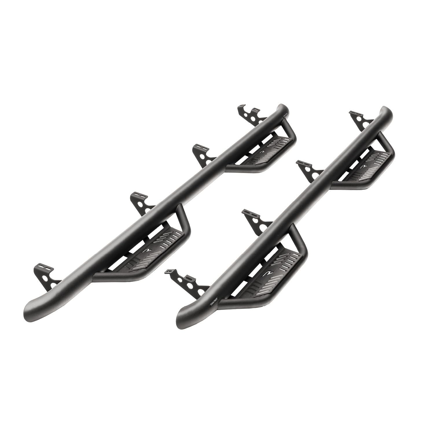 RealTruck Podium LG Steps for Toyota Tundra | Cab Length, Stainless Steel, Textured Black | HPT0786CC-TX | Fits 2007-2021 Toyota