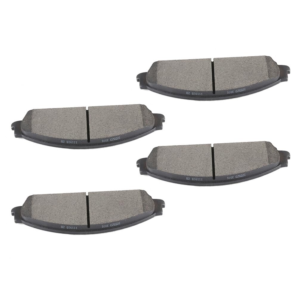 Cciyu D1070 Front Semi-Metallic Disc Brake Pads Kit - 4Pcs For Ford Five Hundred 05-07, Freestyle 05-07, Taurus 08-09, Taurus X