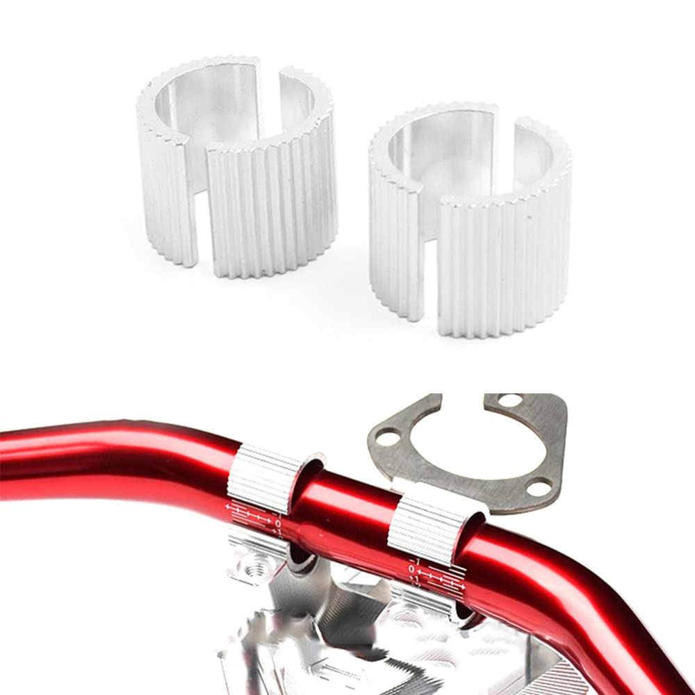 Kucehiup Handlebar Shim 7/8' Handlebars To 1' Motorcycle Handle Bar Spacer Conversion Shims With Handlebar Mounts Risers Clamp Conversion Reducer Spacers (4Pcs)