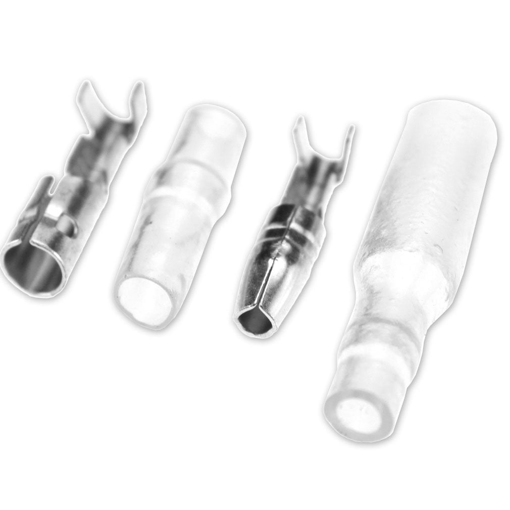 SING F LTD 3.9mm Motorcycle Bullet Male Female Connector with Covers x 50 Sets