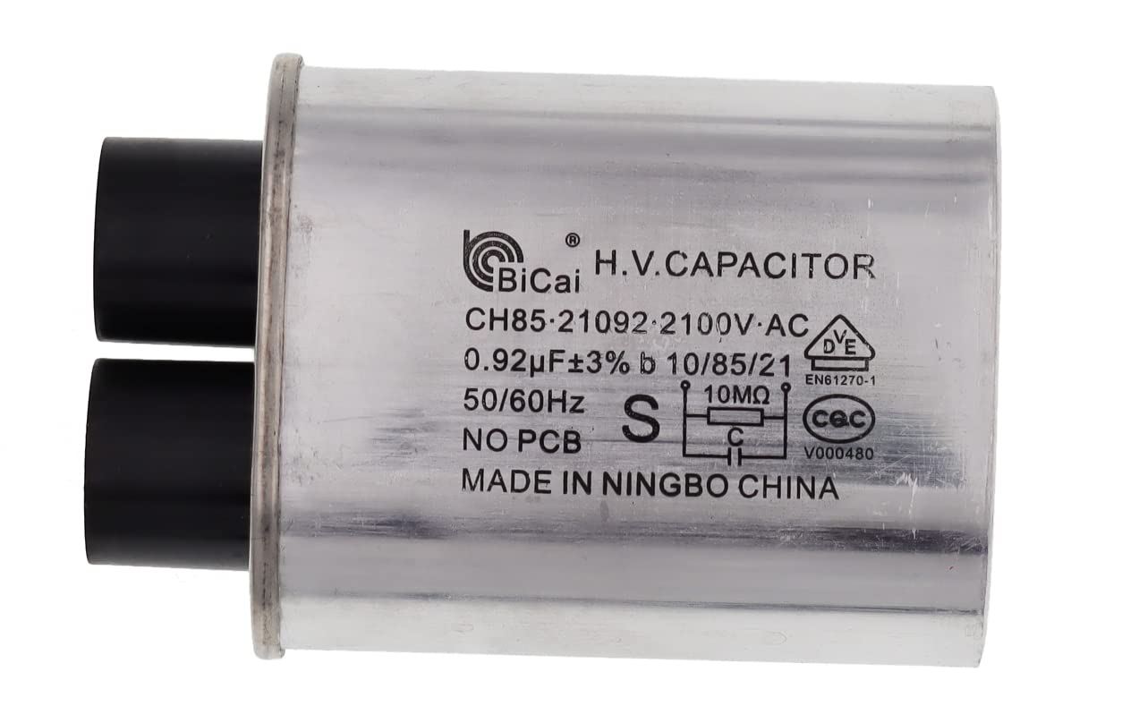 Meter Star Universal Household Microwave High Voltage Capacitor 0.92uf ch85 21092 2100V AC H.V.Capacitor 10/85/21 50/60Hz,Connec