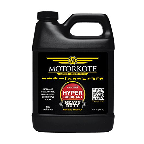 Motorkote Mk-Hl32-06 Heavy Duty Hyper Lubricant Engine Treatment, 32-Ounce, Single, Black