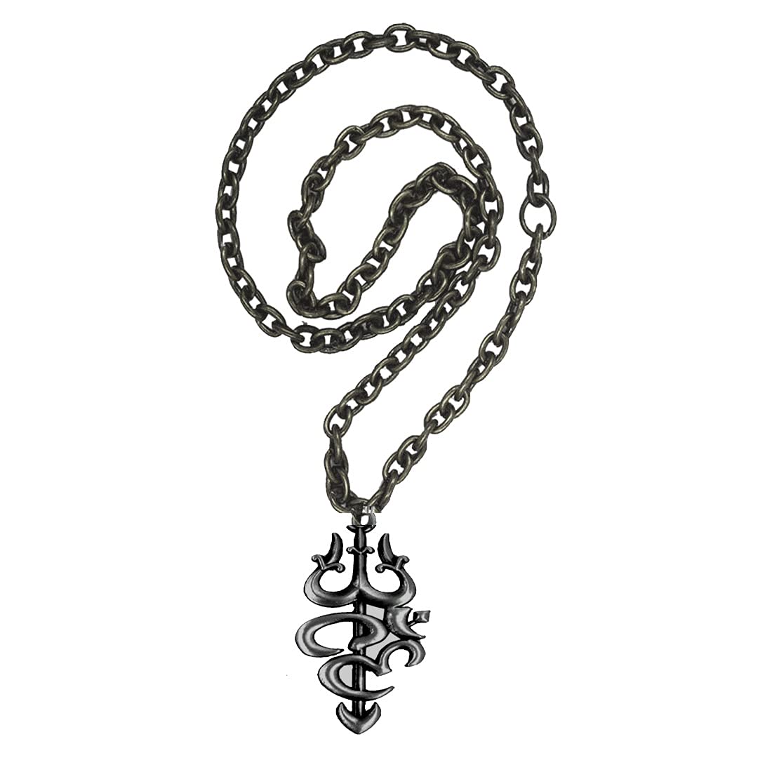 AFH Antique Silver Black Lord Shiva Om Trishul Car Mirror Charm Decorative Hanging Ornament