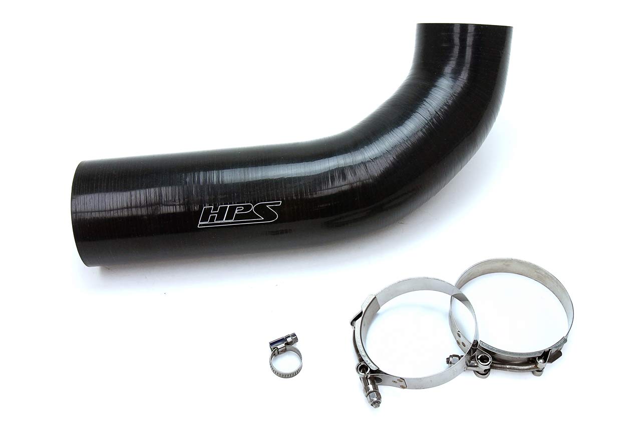 HPS Performance Black Silicone Air Intake Hose Kit Post MAF Tube Compatible with 2012-2017 Jeep Wrangler JK & Unlimited 3.6L V6,