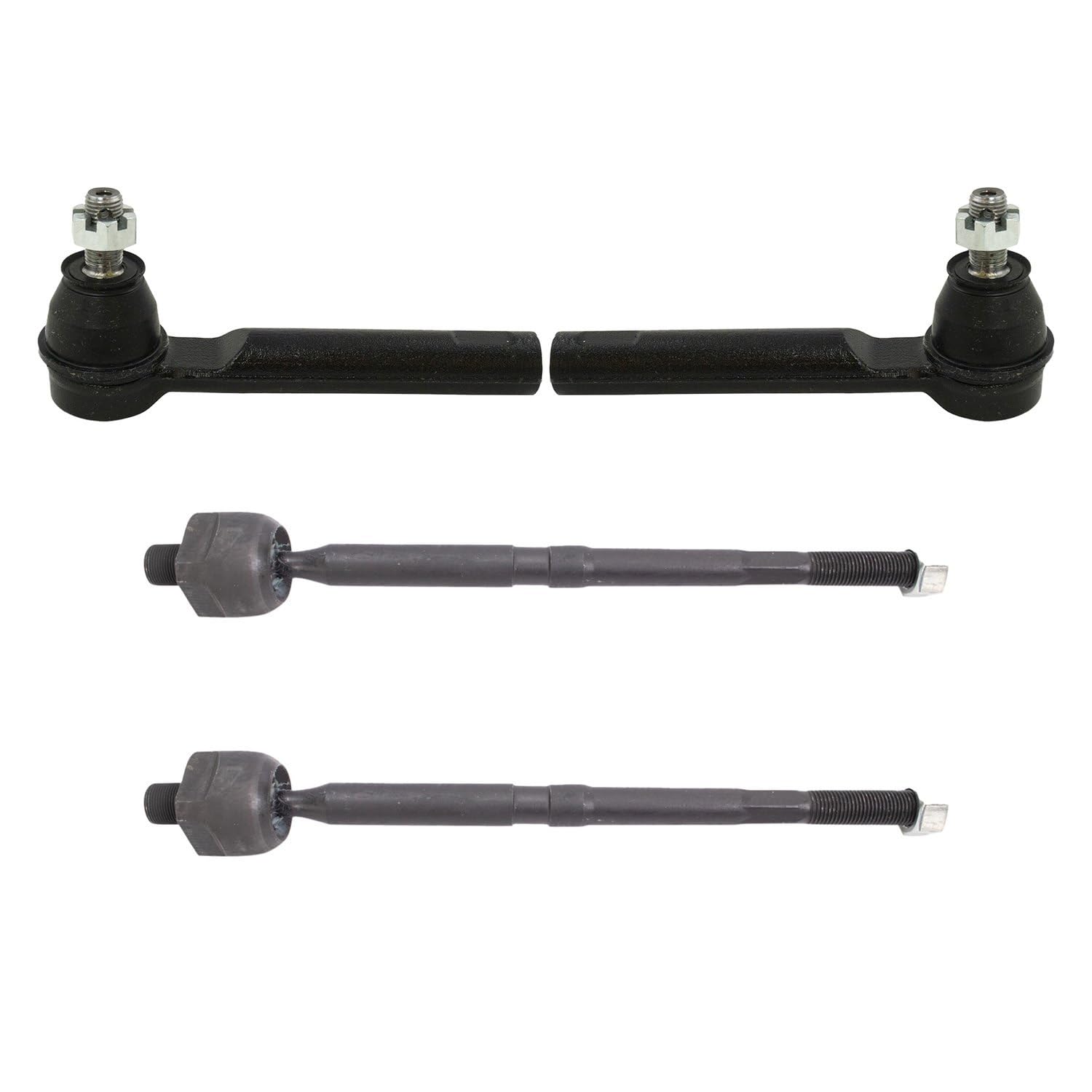 TRQ Front Inner and Outer Tie Rod Set Compatible with 2013-2018 Acura RDX