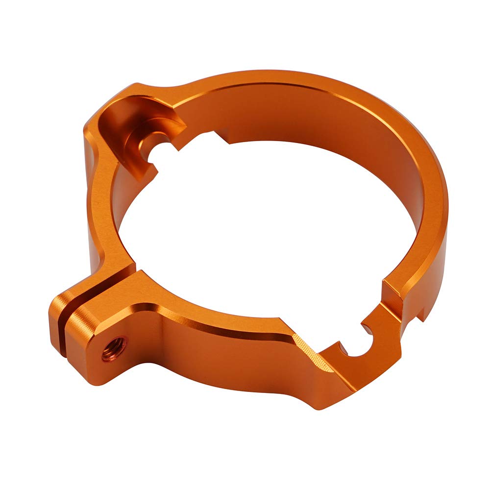 Nicecnc Orange Escape Flange Guard Protector Compatible With Ktm 250 300 Exc/Xc/Sx/Xcw/Xc-W Six Days/Xc-W Tpi 2017-2022 Husqvarna 250 300 Te/Tc/Tx 2017-2022 Gasgas Ex/Ec/Mc 250 300 2021-2022