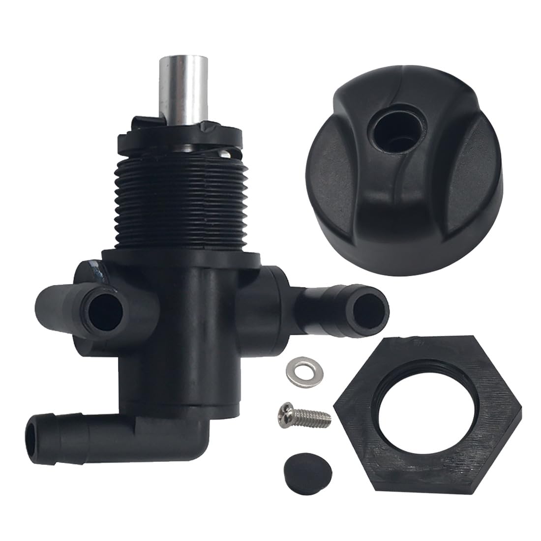 3-Way Fuel Shut Off Valve Petcock For Polaris Sportsman 500 335 400 600 700 Twin Magnum Trail Boss 325 330 500 7052161 5432559 With Knob Nut