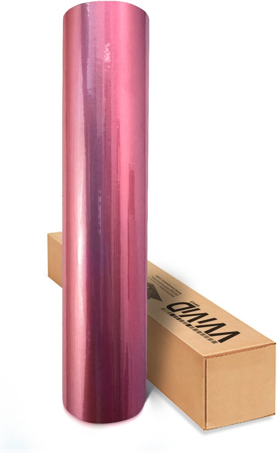 VVIVID XPO Gloss Liquid Metal Pink Vinyl Car Wrap Film (25ft x 5ft)