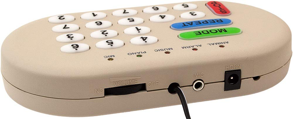 Vixen Horns Musical Car Horn with 46 Sounds (Siren, Alarm, Funny Tunes, Animal) Electronic Horn with PA System for Truck 12V VXS