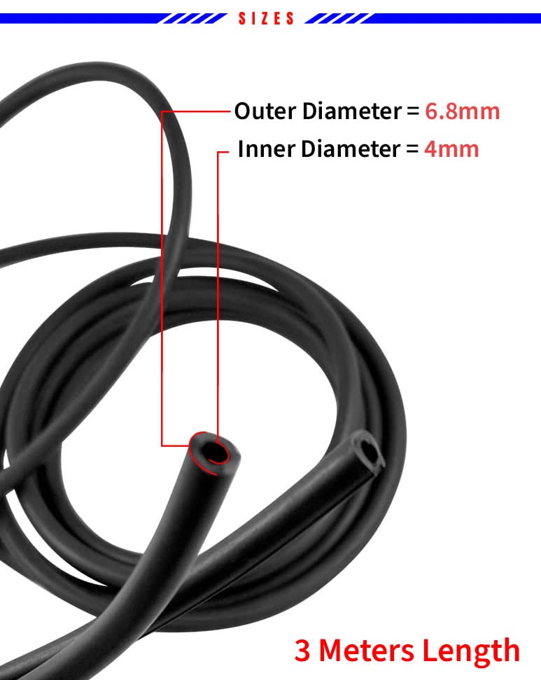 Mean Mug Auto 16212-216238A Windshield Washer Pump With Universal Washer Hose Kit- Compatible With Bmw, Audi, Mercedes-Benz - Re