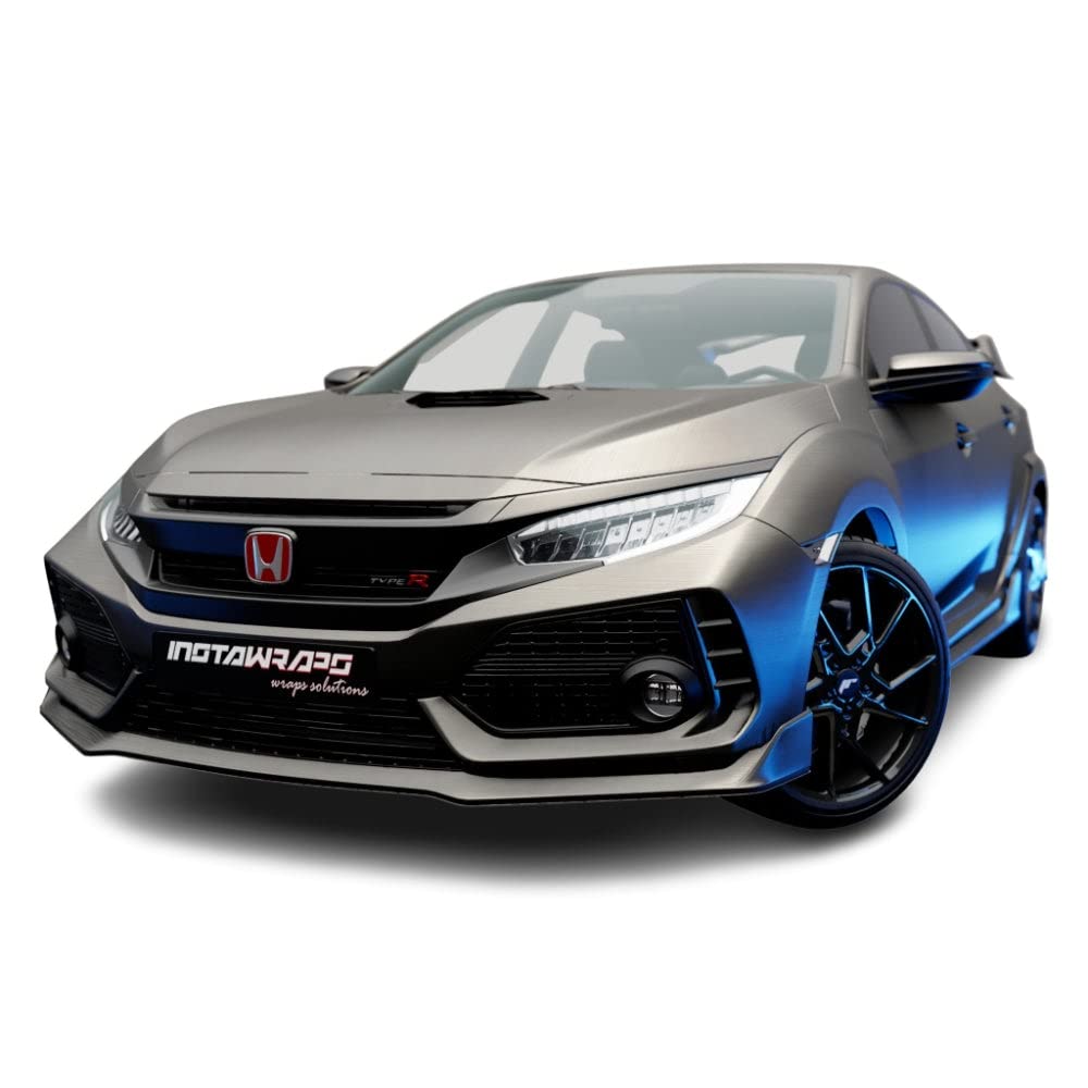 3M Car Wrap Roll 2080 Brushed Titanium | Br230 | (Sample 3In X 5In) | Automotive Vinyl Wrap For Cars - Car Interior Wrap & Exter