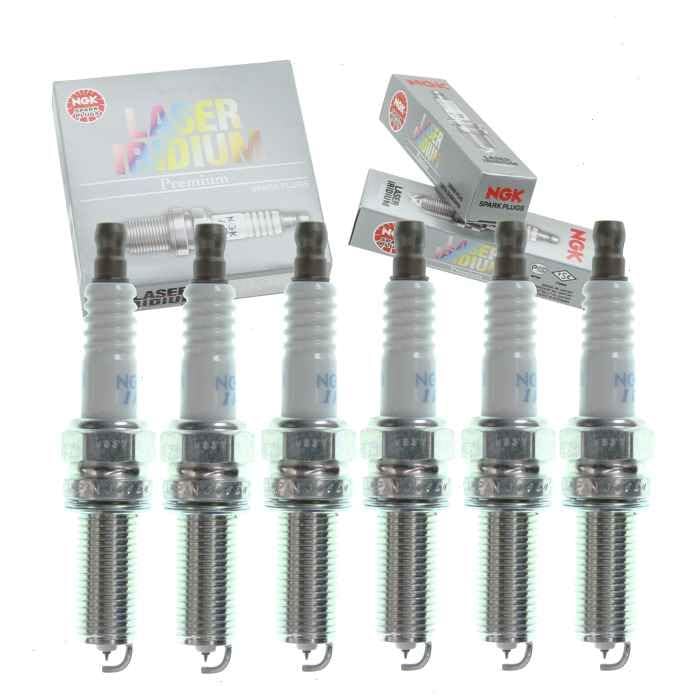 6 pc NGK Laser Iridium Spark Plugs compatible with Dodge Durango 3.6L V6 2011-2014