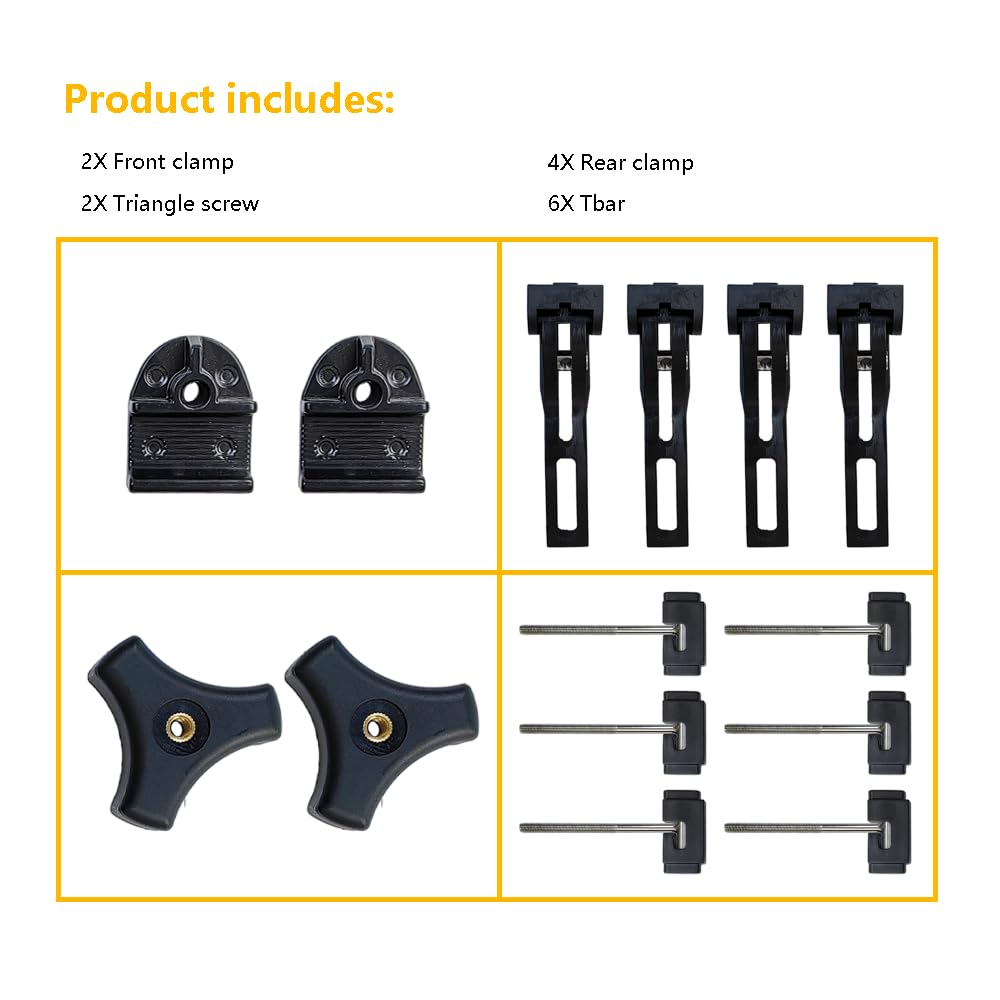 Truck Tonneau Cover Replacement Installation Accessory | Fit for Tri-fold & Quad-fold Truck Bed Cover Hard Folding or Soft Foldi