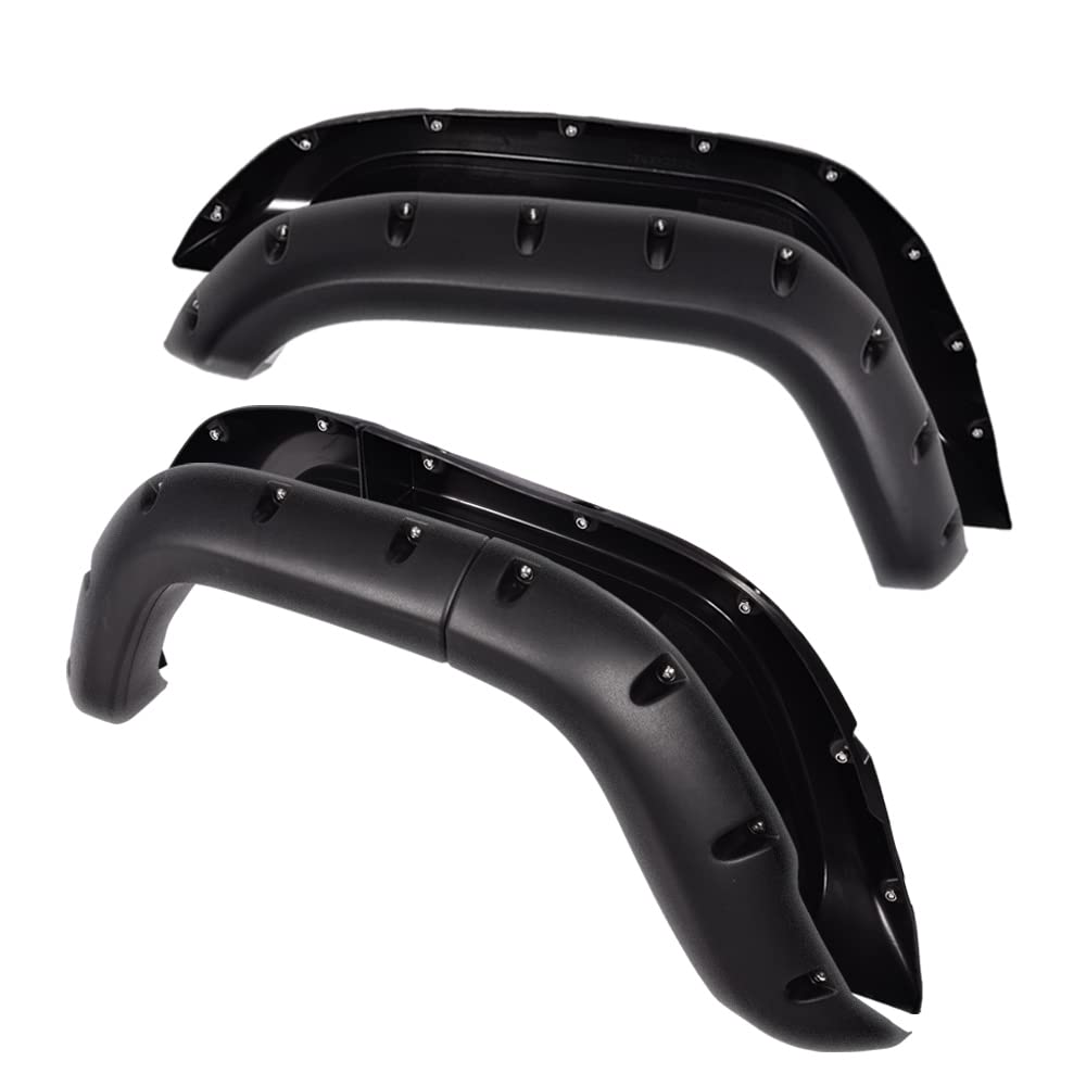 PIT66 Fender Flares, Compatible with 1984-2001 Jeep Cherokee 4-Door Sport Utility Models ONLY (NOT FITS Side Skirts/Ground Kits)