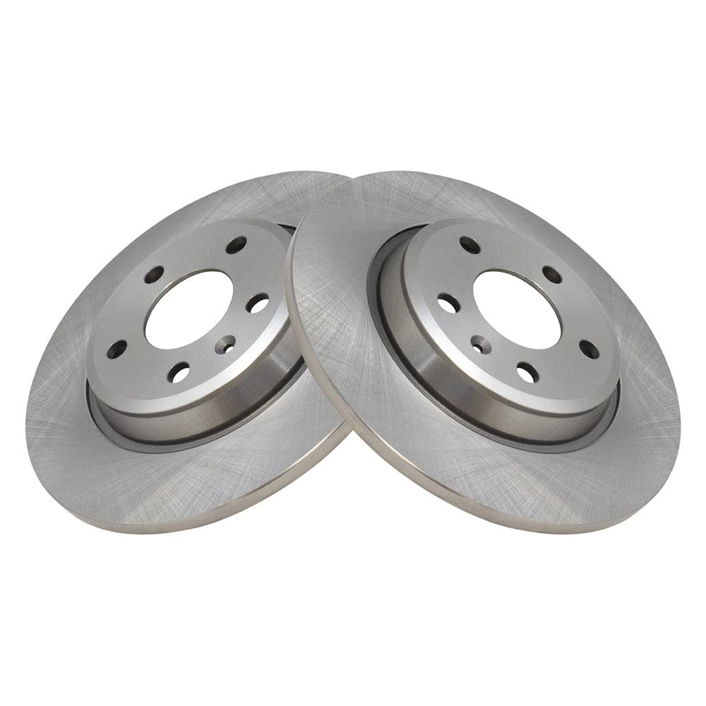 Trq Rear Disc Brake Rotor Pair Set For 09-18 Audi A4 / 09-16 A4 Quattro / 10-16 A5 / 08-17 A5 Quattro / 18 A5 Sportback / 12-15