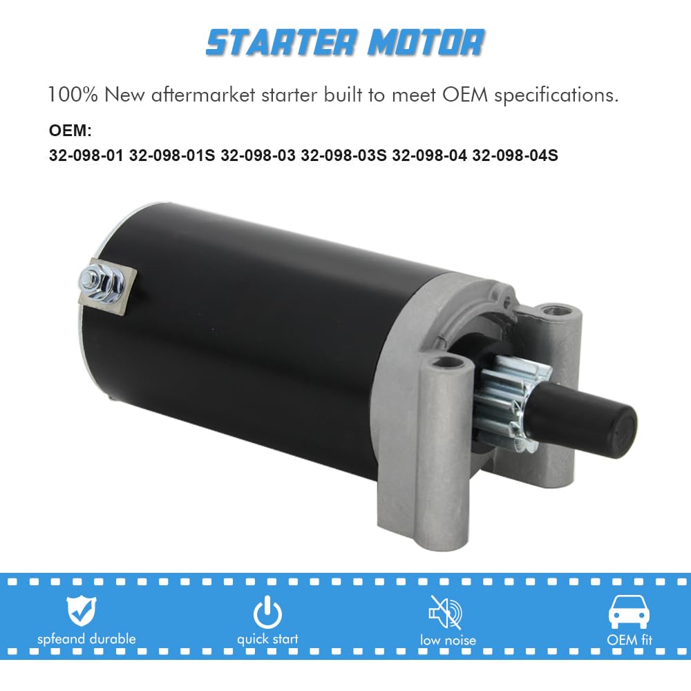 Starter Motor Replacement Compatible with Kohler Courage Engines 20HP 23HP 25HP 27HP Cub Cadet 1045 1046 SLT1550 SLT1554 1050 Re