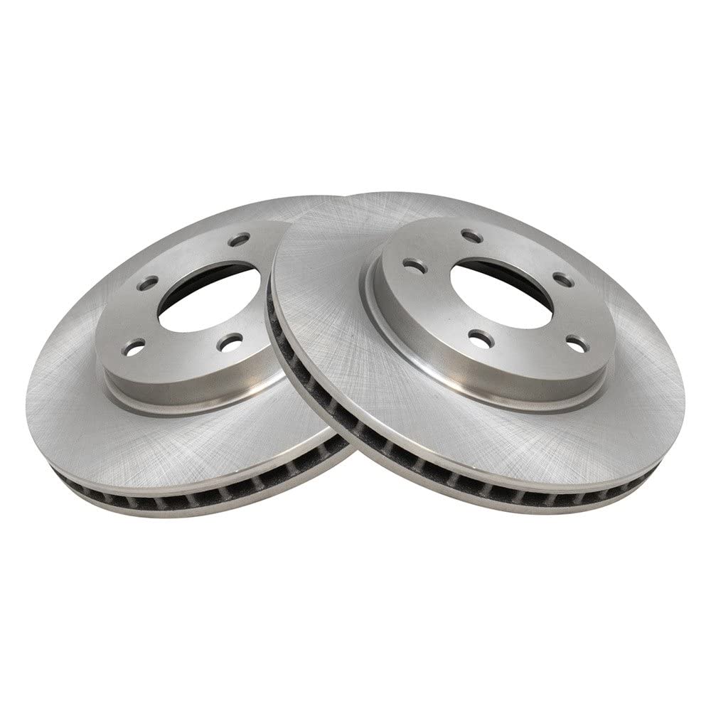 Trq Front Brake Rotors Set Vented Compatible With 2007-2012 Dodge Caliber 2008-2017 Mitsubishi Lancer