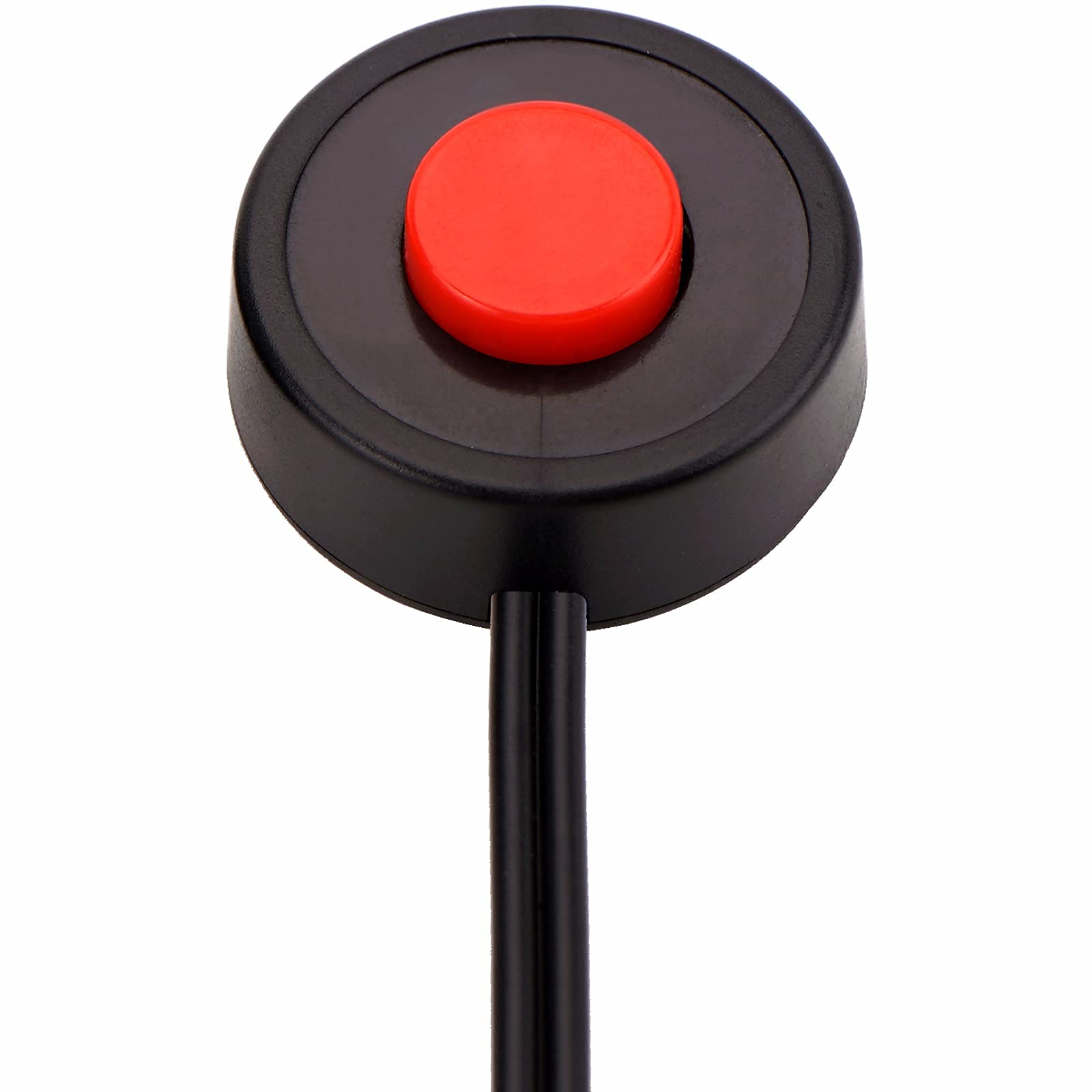 AOLIHAN Mini Speaker Horn Momentary Push Button Switch with Quick Connector and Pre-Wiring Wires, 12V/24V On Off High Round Cap