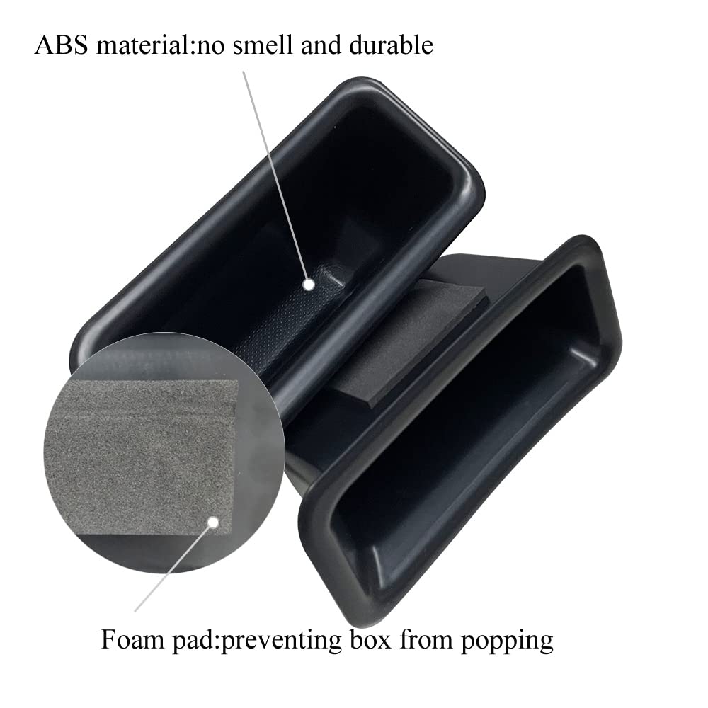 Vesul Front Row Door Side Storage Box Compatible With Ford Explorer 2016 2017 2018 2019 Armrest Phone Container Door Organizer H