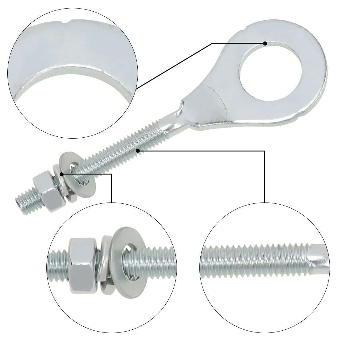 Fvrito 15Mm Chain Tensioner Adjuster For 196Cc 6.5Hp Massimo Mb200 Baja Warrior Mb165 Mb200 Coleman Ct200U Trail Motovox Mbx10 Mbx11 Mini Bike 50Cc-125Cc Crf50 Xr70 Ct70 Atv Pit Dirt Bike Motorcycle