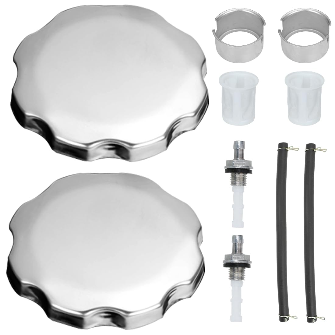 Yoxufa Gas Fuel Tank Cap Replacement For Predator 212 Coleman Ct200U Ct200U-Ex Mini Bike Gx340 Gx390 Gx160 Gx200 168F Engine Baja Mb200 Trailmaster 163Cc 196Cc 6.5Hp Motorsports Mini Bike Go Kart