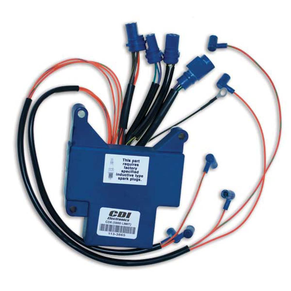 Cdi Electronics 113-3865 Johnson/Evinrude Power Pack - 6 Cyl (1989-1992),Black/Blue
