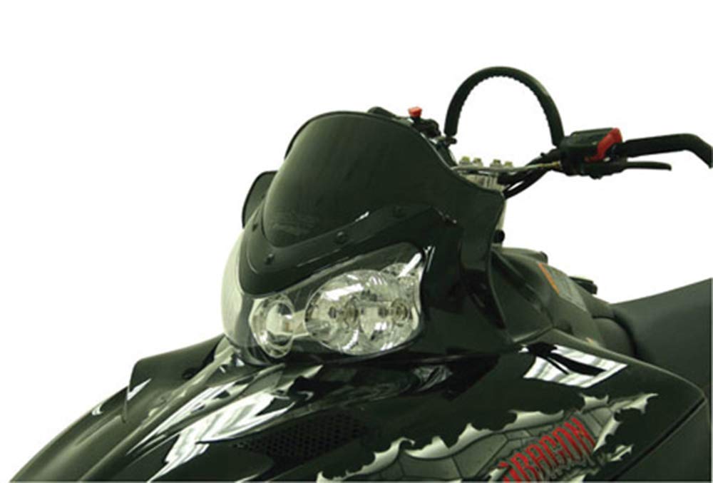 PowerMadd 11922 Cobra Windshield for Polaris IQ - Black - Low height