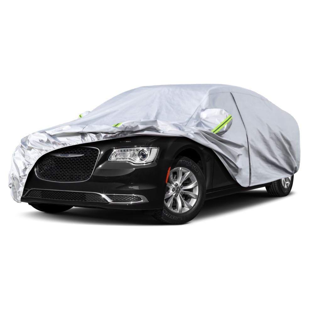 Kaugung 6 Layers Car Cover Custom Fit Chrysler 300 From 2004 To 2025, Waterproof Car Cover All Weather For Automobiles Outdoor I