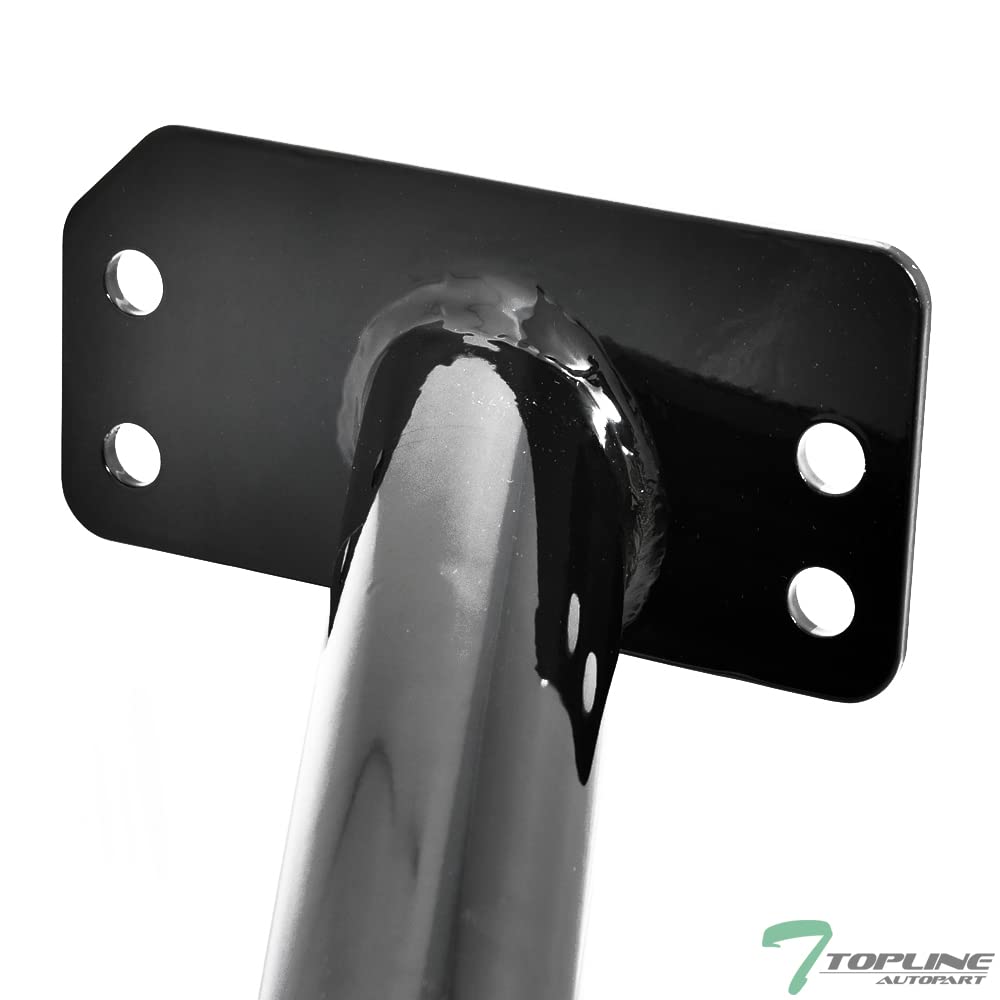 Class 3 III Black 2'' Receiver Tube Rear Bumper Trailer Tow Hitch Towing Mount Compatible with 07-13 Acura MDX