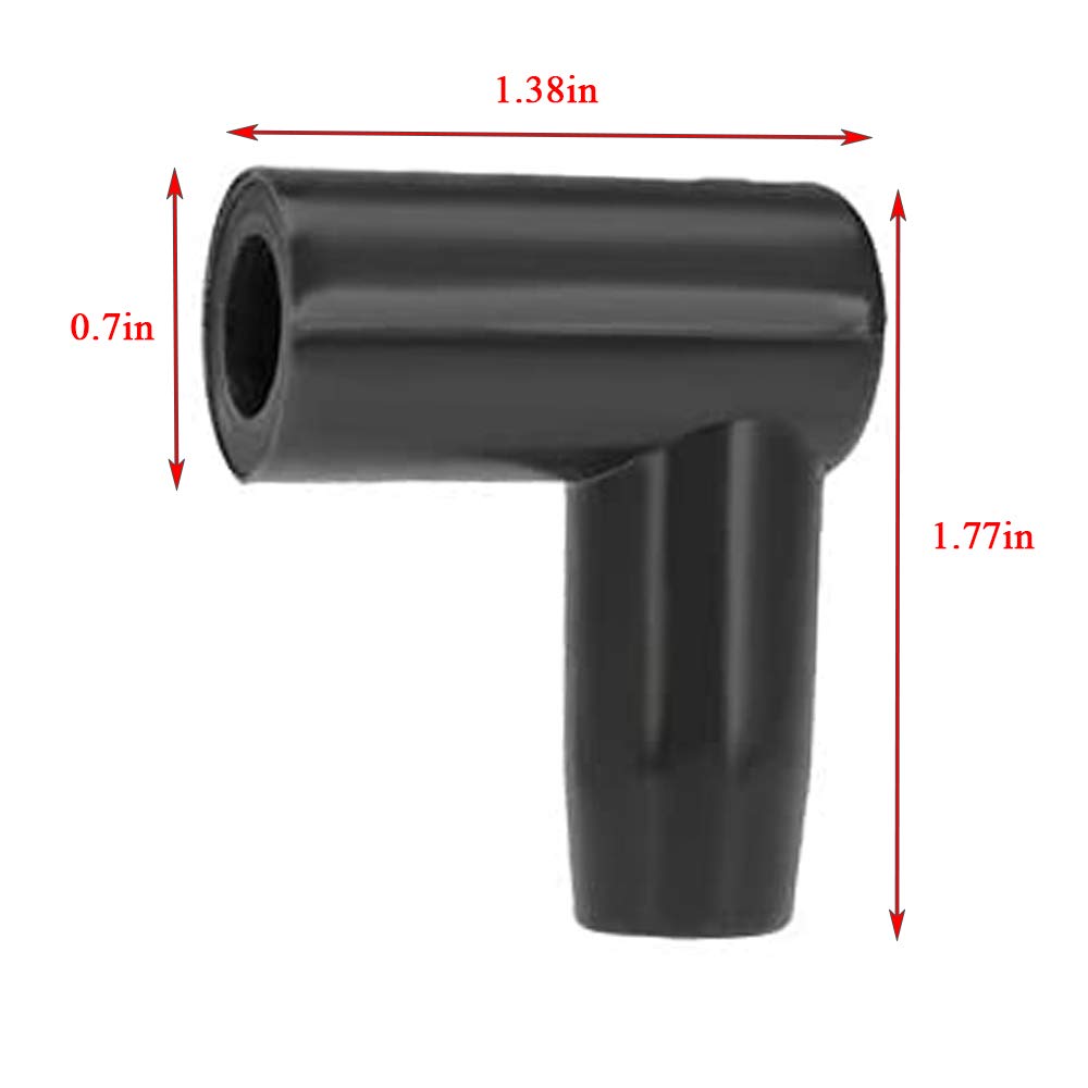 Dskoiph 8 Pack Spark Plug Boot Hei Distributor And Coil Boot 90 Degree Spark Plug Boot Terminal Kit