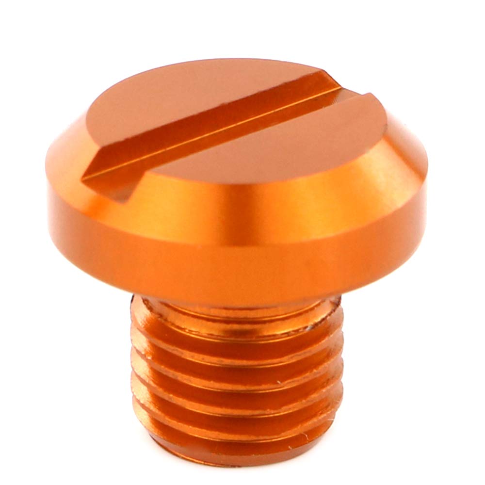 Xitomer Aftermarket 4 Pcs M10X1.25 Mirror Hole Plugs, Fit Forand So On, Aluminum Cnc (Orange)